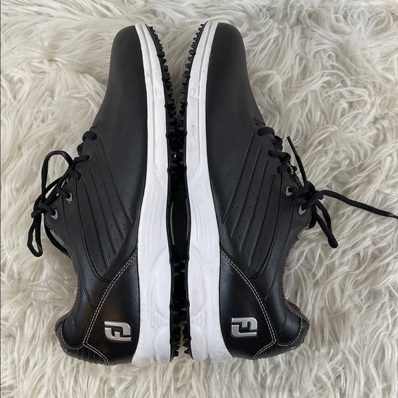 FootJoy Mens Arc SL Spikeless Golf Shoes 59702 Black White Size 10.5 M - Picture 8 of 10